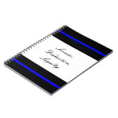 薄いブルーラインノート ノートブック (左側)