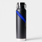 薄いブルーライン兄弟キーパーバッジ ウォーターボトル (正面)