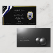 薄いブルーライン兄弟キーパーバッジ 名刺 (正面/裏面)