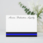 薄いブルーライン招待 招待状 (スタンド正面)