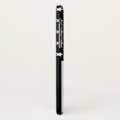 薄いブルーライン米国旗 Case-Mate iPhoneケース (裏面/左)