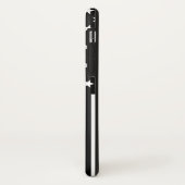 薄いブルーライン米国旗 Case-Mate iPhoneケース (裏面/左)