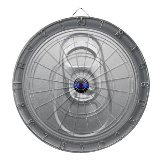 薄いブルーライン缶ビール ダーツボード (正面)