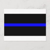 薄いブルーライン警官の記念物の旗 ポストカード (正面)