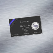 薄いブルーライン警察"シープドッグは眠らない" マグネット名刺 (インサイチュ)