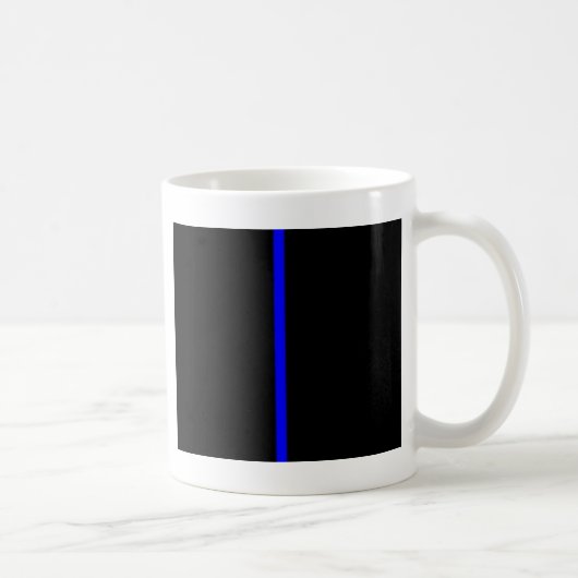 薄いブルーライン コーヒーマグカップ (右)