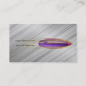 薄いブルーライン-ベルトの看守および弾丸 名刺 (裏面)