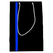 薄いブルーライン ミディアムペーパーバッグ (正面)