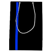 薄いブルーライン ミディアムペーパーバッグ (裏面)