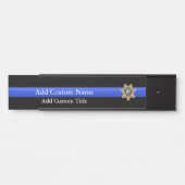 薄いブルーライン – ラスベガスPDバッジ サインプレート (正面)