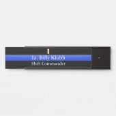 薄いブルーライン – 中尉ランク サインプレート (正面)