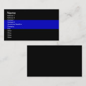 薄いブルーライン 名刺 (正面/裏面)