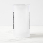 薄いブルーライン-警官-ビールのジョッキ フロストグラスビールジョッキ (中央)