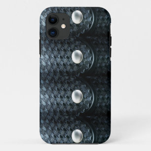 薄いブルーライン-警察の斜子織ベルトの看守 iPhone 11 ケース