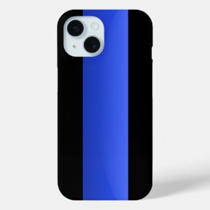 薄いブルーライン iPhone 15ケース