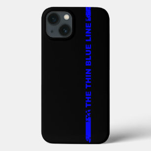 薄いブルーライン iPhone 13ケース