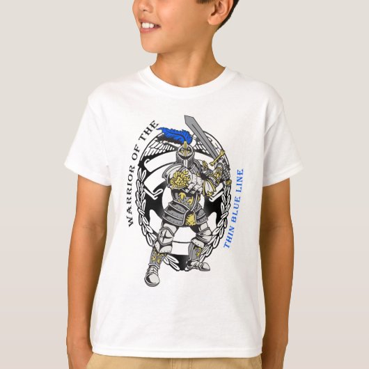 薄いブルーライン Tシャツ (正面)