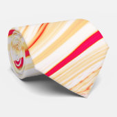 薄いベージュのトーン、赤いピンクのカーブを持つ波状の布 ネクタイ (ロール)