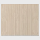 薄いベージュのフェイク木のテクスチャの外観 ラッピングペーパー (フラット)