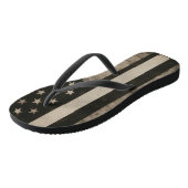 薄いホワイトラインアメリカ国旗のビーチサンダル ビーチサンダル (アングル)