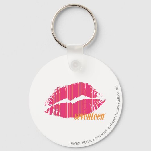 薄いマジストライプタン キーホルダー (正面)