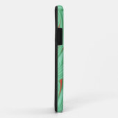 薄いミントな緑の色調のカーブの布 Case-Mate iPhoneケース (裏面/右)