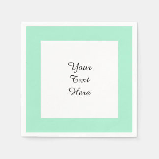 薄いミントグリーンハイエンド色マッチング スタンダードカクテルナプキン