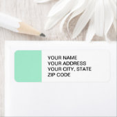 薄いミントグリーンハイエンド色マッチング ラベル (インサイチュ)