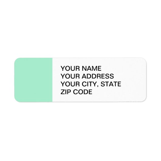 薄いミントグリーンハイエンド色マッチング ラベル (正面)