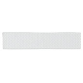 薄いモダン灰色の山形のストライプパターン ショートテーブルランナー (横)