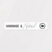 薄いモダン瓶タンパ防止シールラベル ラベル (デザイン1)