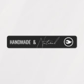 薄いモダン瓶タンパ防止シールラベル ラベル (デザイン1)