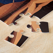 薄い三毛猫と砂漠の月 ジグソーパズル (側面)