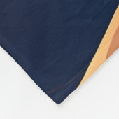 薄い三毛猫と砂漠の月 フリースブランケット (角)