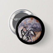 薄い三毛猫カドル 缶バッジ (正面&裏面)