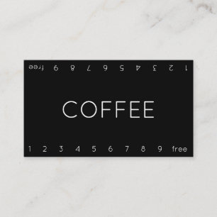 薄い二重数ロイヤリティコーヒーパンチカード ロイヤリティカード