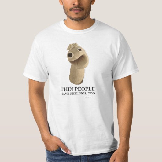 薄い人々にも感覚があります Tシャツ (正面)