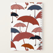 薄い傘スパイラルノート | 秋の日誌 ノートブック (裏面)