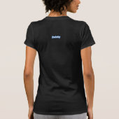薄い女性Twofer (合われて) Tシャツ (裏面)