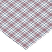 薄い市松模様にレトロ模様の茶色の灰色の白 テーブルクロス (アングル)