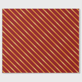 薄い明るい金ゴールド金属対角ストライプ線 ラッピングペーパー (フラット)