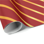 薄い明るい金ゴールド金属対角ストライプ線 ラッピングペーパー (ロールコーナー)