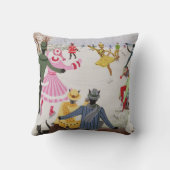 薄い氷でスケートで滑ること クッション (裏面)