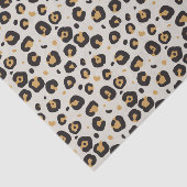 薄い汚れの背景にヒョウ柄 薄葉紙 (詳細)