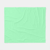 薄い海泡(無地のカラー) フリースブランケット (正面(横))