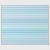 薄い淡いブルーおよび白のストライプの包装紙 ラッピングペーパー (フラット)