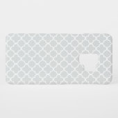 薄い灰色および白いクローバーパターン Case-Mate SAMSUNG GALAXYケース (裏面(横))