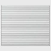 薄い灰色および白のストライプの包装紙 ラッピングペーパー (フラット)