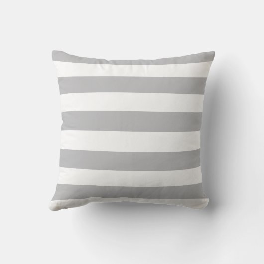 薄い灰色および真新しいモノグラムの装飾用クッション クッション (裏面)