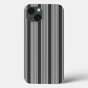 薄い灰色と木炭の五ストライプ色 iPhone 13ケース